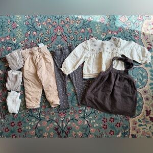 Zara Bundle Baby Clothing Set with Pants and Tops